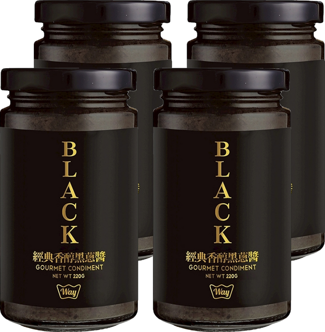 Way 經典香醇黑蔥醬, 220g, 4罐