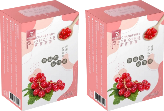 DUNG YA 東亞生技 蔓越莓益生菌粉, 60g, 2套