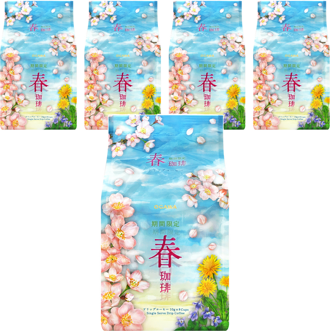 OGAWA 小川珈琲 濾掛式咖啡, 10g, 5套, 8個裝