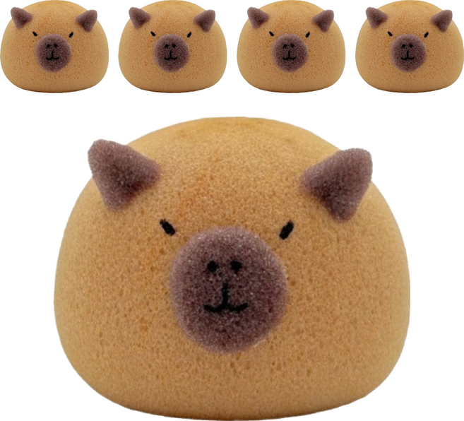 卡比巴拉沐浴起泡海綿球, 5個, 10g