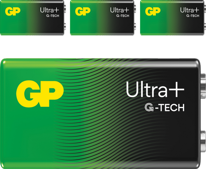 GP Batteries 超霸 超特強鹼性電池 Ultra Plus 9V, 4個, 1入