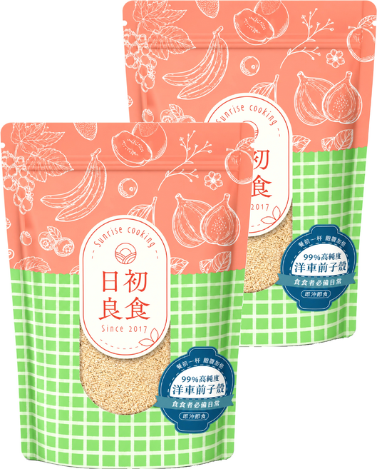 SUNRISE COOKING 日初良食 洋車前子殼, 200g, 2個