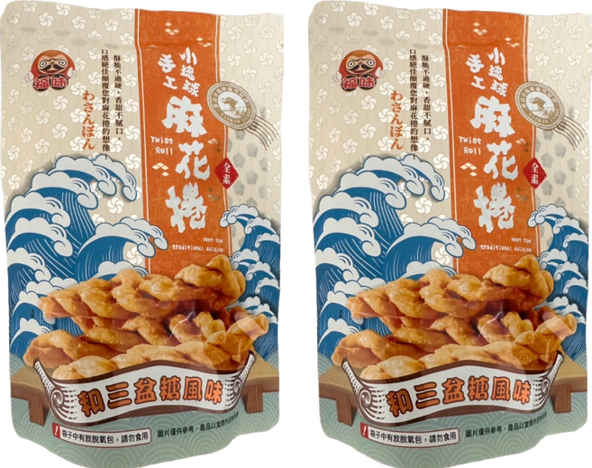 福味 麻花捲 和三盆糖, 200g, 2個