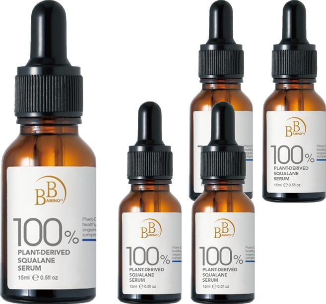 BB AMINO 科研 100%角鯊潤澤修復精華, 5個, 15ml