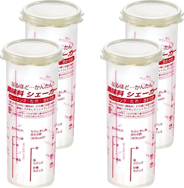Sanada Seiko 調味料配製杯, 470ml, 4個