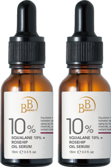 BB AMINO 科研 10%角鯊玫瑰果賦活精華油, 2件, 15ml
