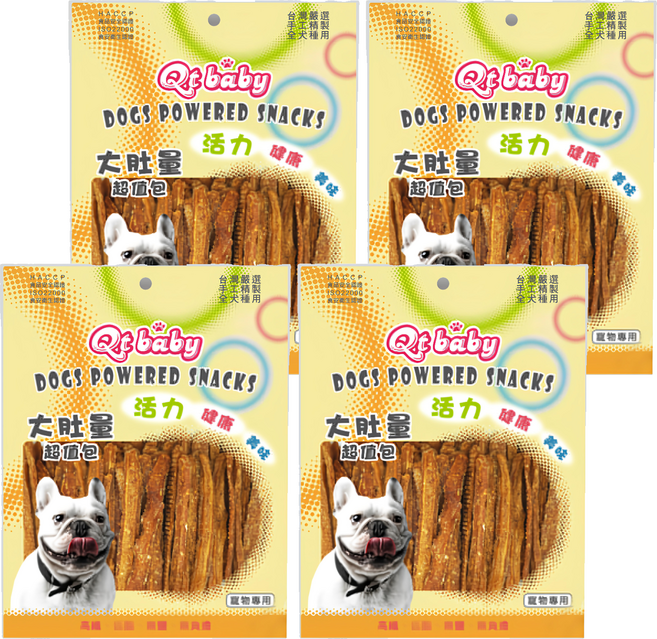 Qt baby 大肚量 香烤雞肉細切條 QT310, 雞肉, 300g, 4包
