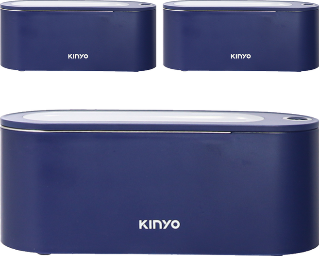 Kinyo 超聲波隨身清洗機 200 x 77 x 83mm 850g, 藍色, 3台