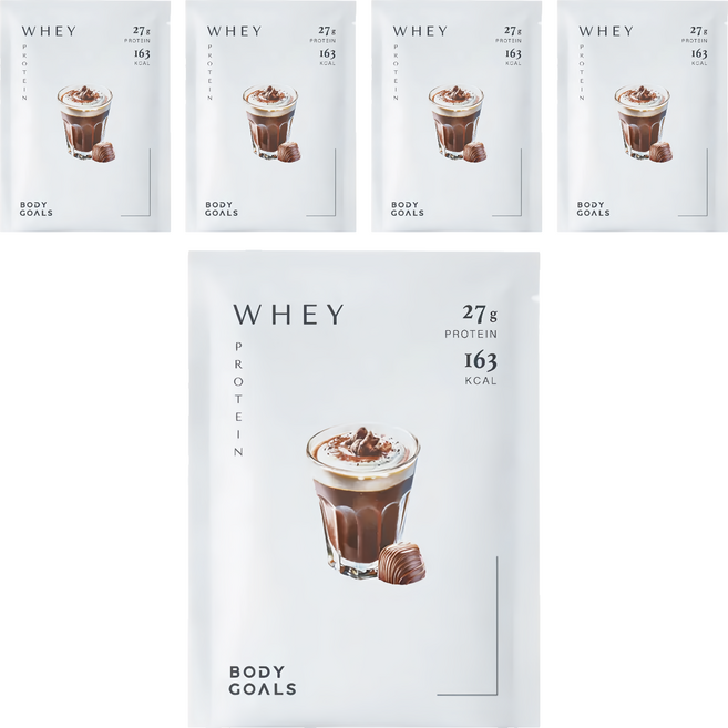 BODY GOALS 多效乳清蛋白飲Pro 隨手包 法式可可, 5個, 40g
