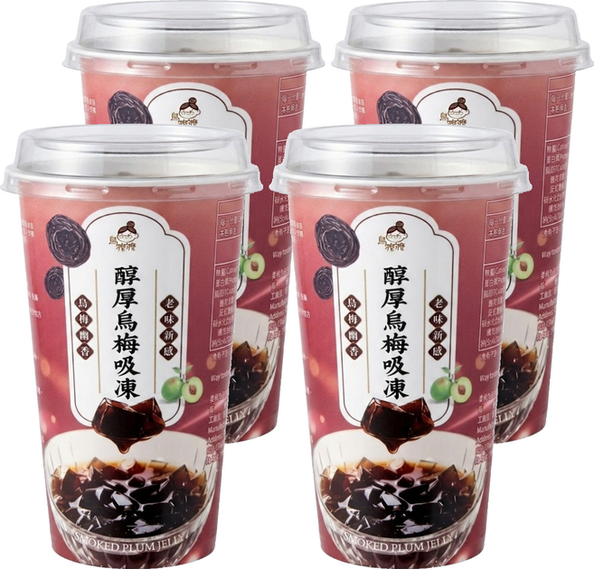 烏嬤嬤 醇厚烏梅吸凍, 255g, 4個