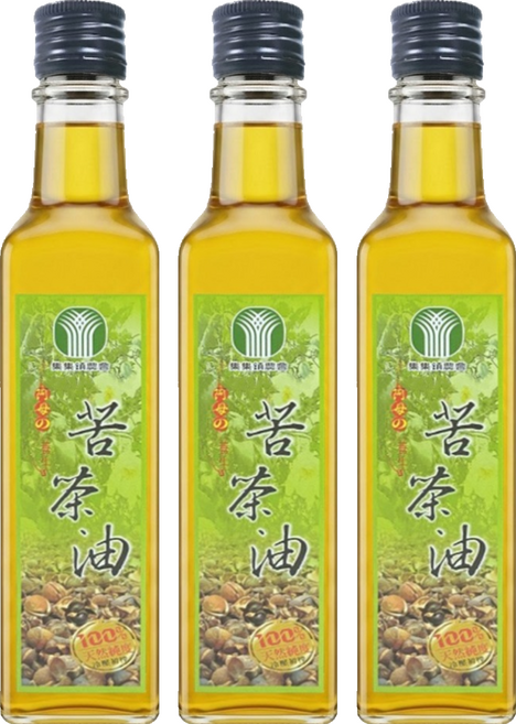 JIJI FARMERS' ASSOCIATION 集集鎮農會 苦茶油, 3個, 250ml