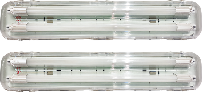 旭光 T8 LED防水燈具 2尺雙管 YD10125, 2個