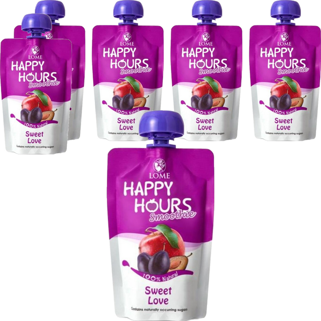 HAPPY HOURS 生機纖果飲 蘋果 + 洋棗, 100g, 6個