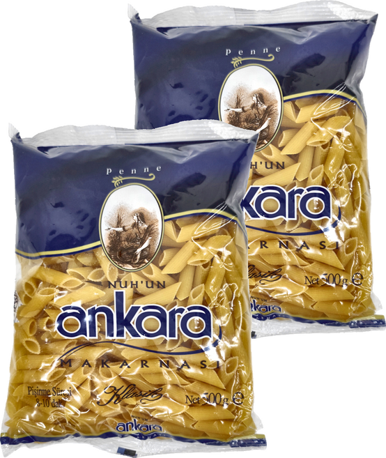 Nuh'un Ankara 義大利麵 筆尖麵, 500g, 2包