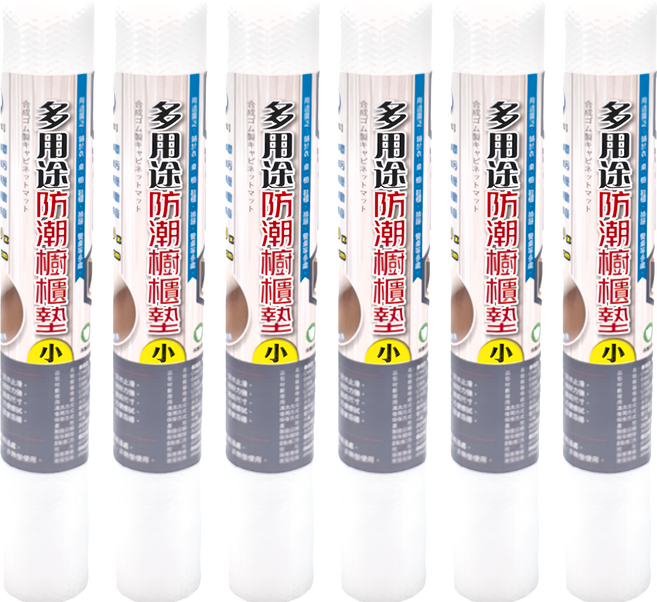 名仕 多用途防潮櫥櫃墊, 透明色, 6個