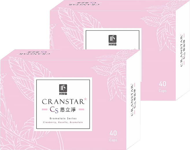 HMB 弘茂 思立淨蔓越莓膠囊, 40顆, 16g, 2盒