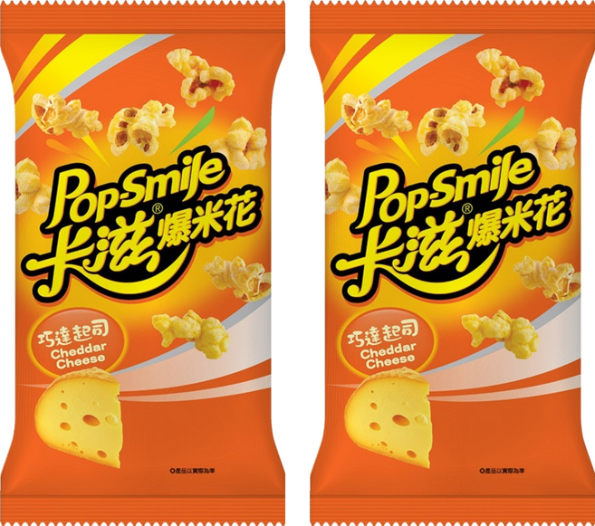 Pop-Smile 卡滋 爆米花 巧達起司, 100g, 2個