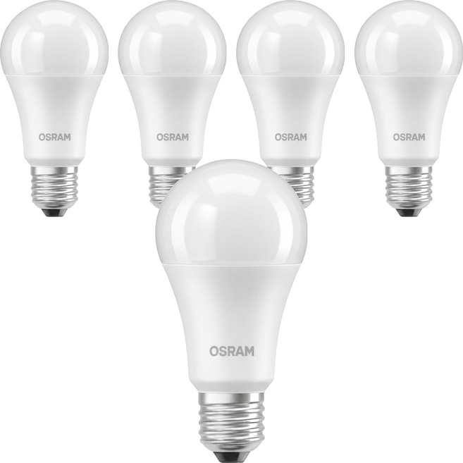 OSRAM 歐司朗 超廣角LED燈泡 14W G6 E27, 白光 6500K, 5個