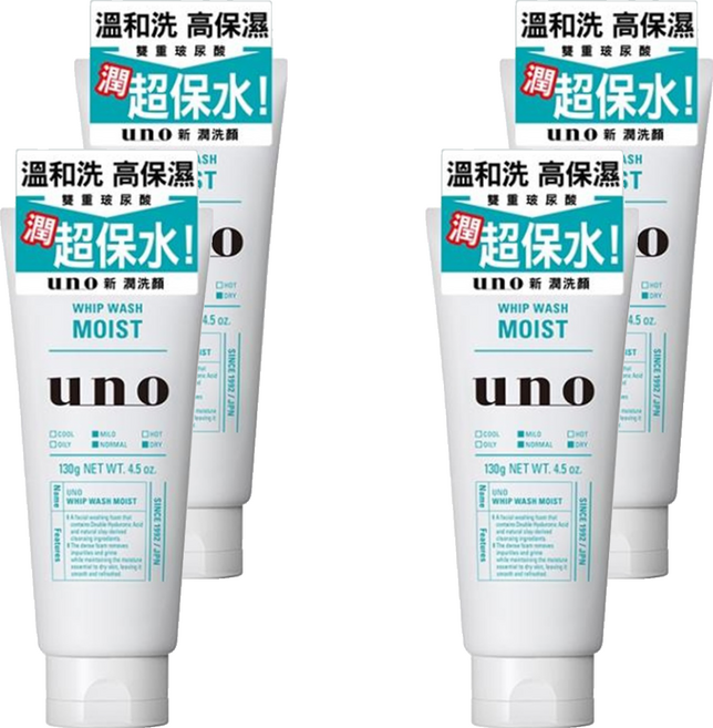 uno 新潤洗顏, 130g, 4個