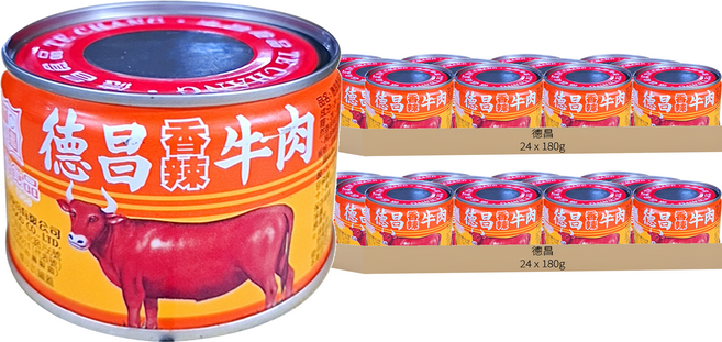 德昌 香辣牛肉罐, 180g, 48罐