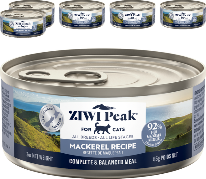 ZIWI Peak 滋益巔峰 貓用主食罐, 鯖魚, 85g, 6個