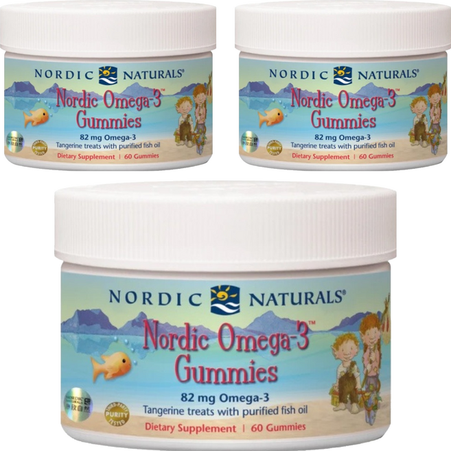 Nordic Naturals 甜橘QQ軟糖 NN01, 60顆, 180g, 3罐