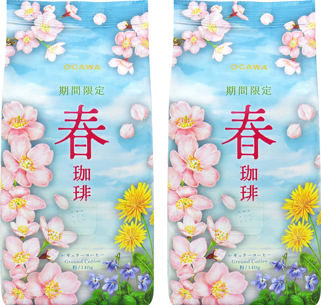 OGAWA 小川珈琲 春咖啡粉, 140g, 2個