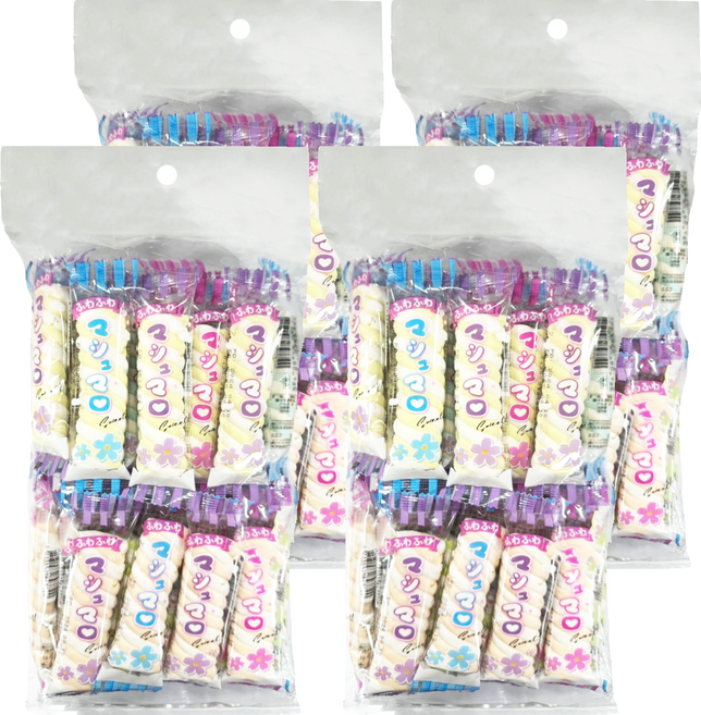 Sucere 彩色轉轉棉花糖, 4個, 225g