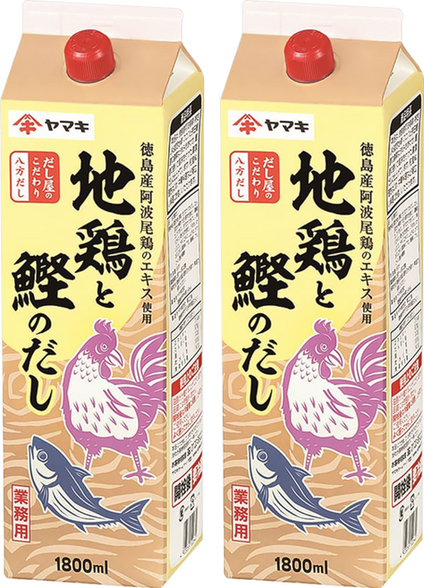 Yamaki 雅媽吉 八方地雞柴魚高湯, 1800ml, 2入