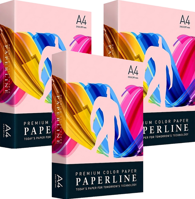 PAPERLINE 彩色影印紙 PL140 玫瑰紅 80磅, A4, 1500張