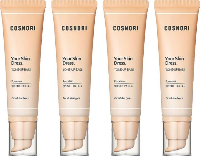 COSNORI 台灣公司貨 防曬潤色素顏霜 50ml SPF 50+ PA++++, 4個