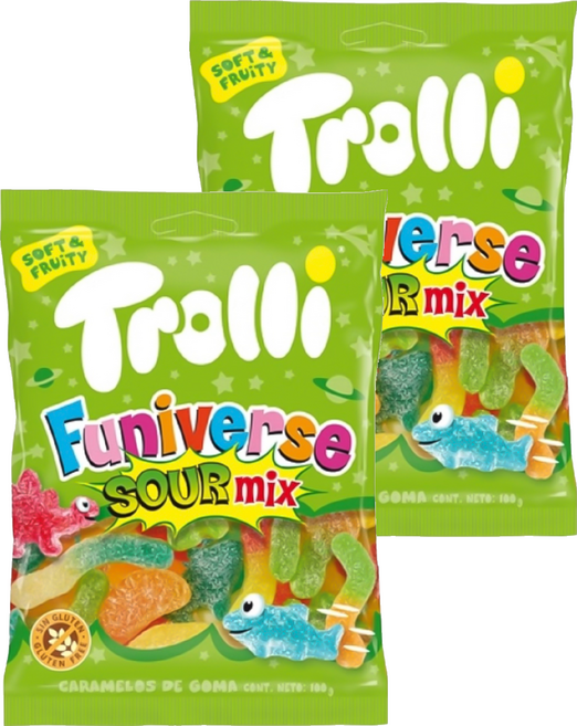Trolli 多利軟糖 總匯爆酸味, 100g, 2個