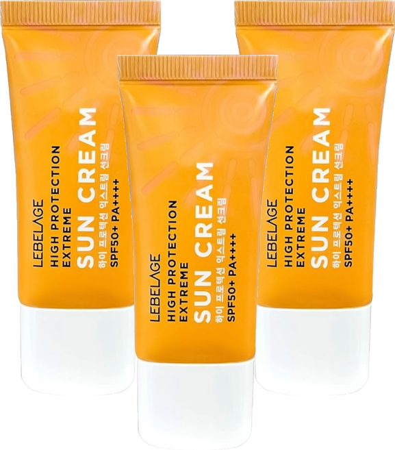 LEBELAGE 蕾浿雷 輕透保濕防曬乳SPF50+ PA++++, 3件, 30ml