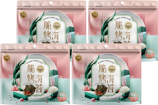 chun pin 雋品 脆烤梅子海苔, 30g, 4個