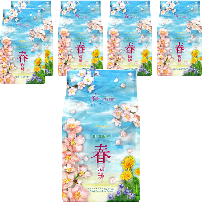 OGAWA 小川珈琲 濾掛式咖啡, 10g, 6套, 8個裝