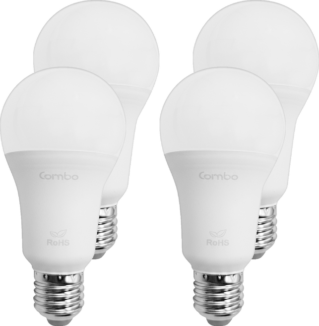 萊廷照明 17w 燈泡 e27, 黃光, 4個