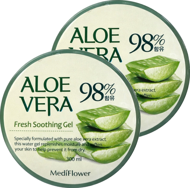 MediFlower 台灣公司貨 蘆薈保濕舒緩凝膠, 2件, 300ml