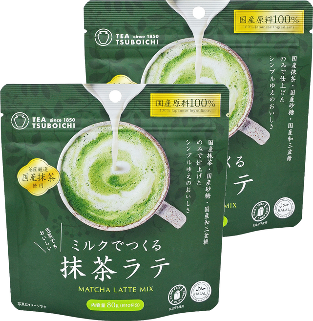 TEA TSUBOICHI 宇治抹茶沖泡粉, 80g, 2個, 1個裝