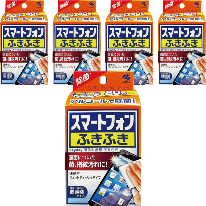 KOBAYASHI 小林製藥 除塵去汙無痕擦拭布, 白色, 5盒