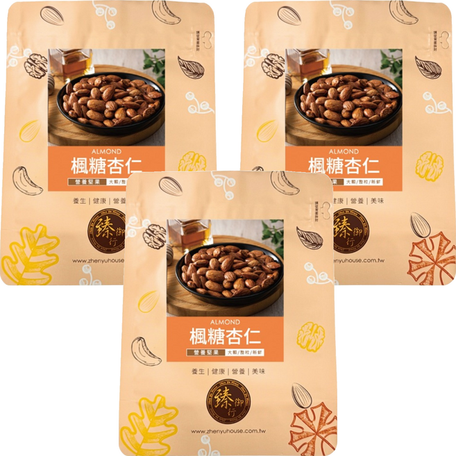 臻御行 楓糖杏仁, 300g, 3個
