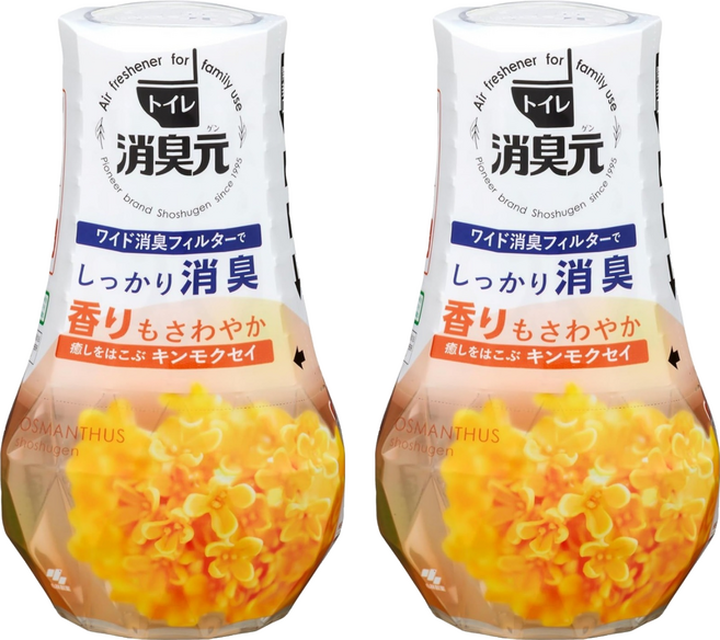 KOBAYASHI 小林製藥 消臭元 浴廁芳香劑, 400ml, 2個, 金木犀花香