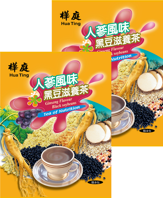 樺庭 人蔘風味黑豆滋養茶, 30g, 2個, 15個裝