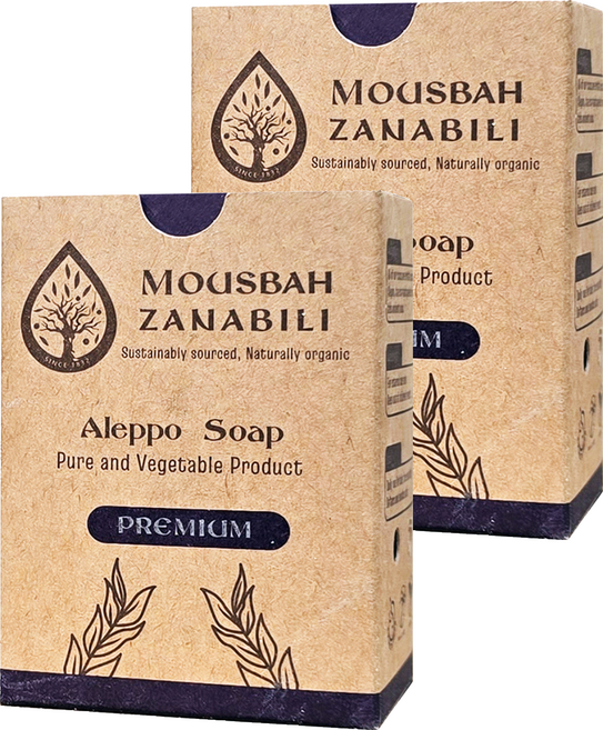 MOUSBAH ZANABILI 薩納貝莉 16%月桂完美呵護阿勒坡古皂, 190g, 2個
