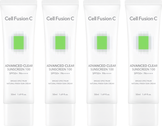 Cell Fusion C 控油潤色防曬霜 SPF50+ PA++++ 台灣公司貨, 4個, 50ml