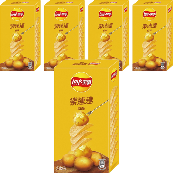 Lay's 樂事 經濟包原味洋芋片, 166g, 5個