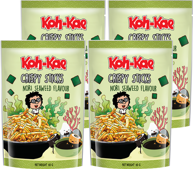 Koh-Kae 大哥 海苔味脆脆條, 60g, 4包