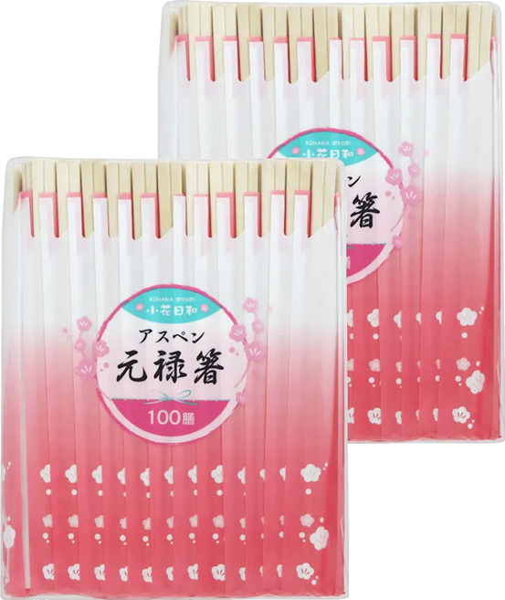 Daiwa Bussan 大和物產 一次性櫻花套竹筷, 100雙, 2袋
