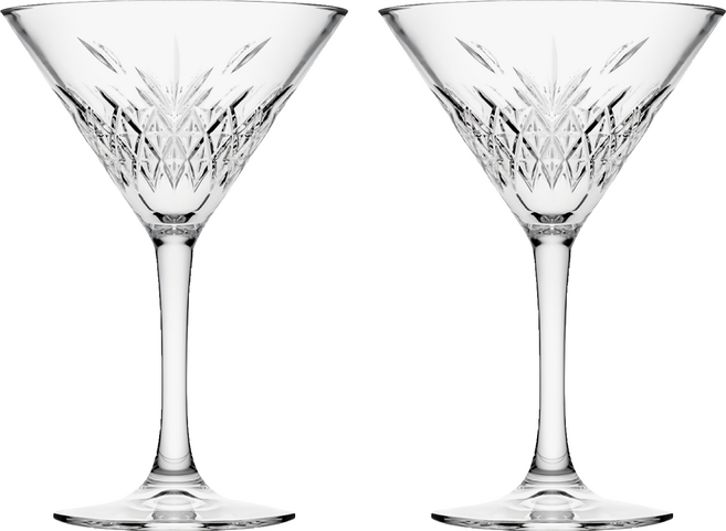 Pasabahce 帕莎帕琦 雕花雞尾酒杯 P-440176, 2個