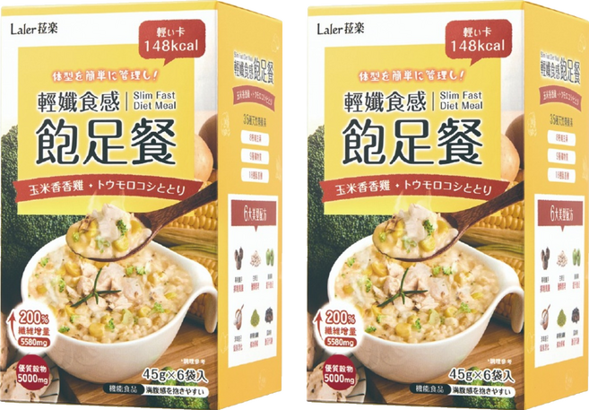 Laler 菈樂 輕孅食感飽足餐 玉米香香雞 6包, 270g, 2盒