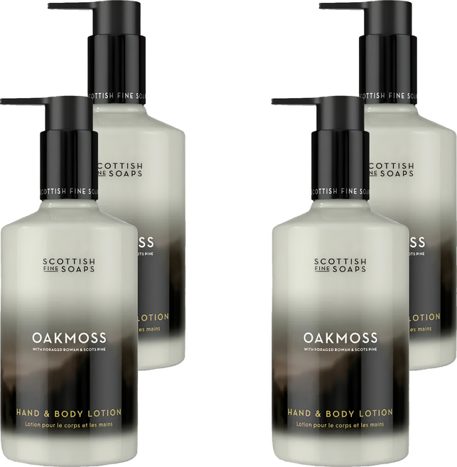 SCOTTISH FINE SOAPS 身體保濕乳液 皇家橡樹, 4個, 300ml